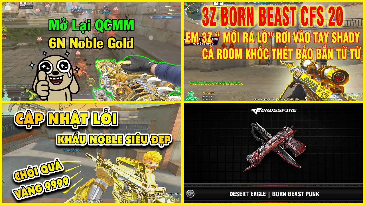 6N Noble Gold | 3Z BB CFS2020 | M4A1 Trans NG | DE BB Punk